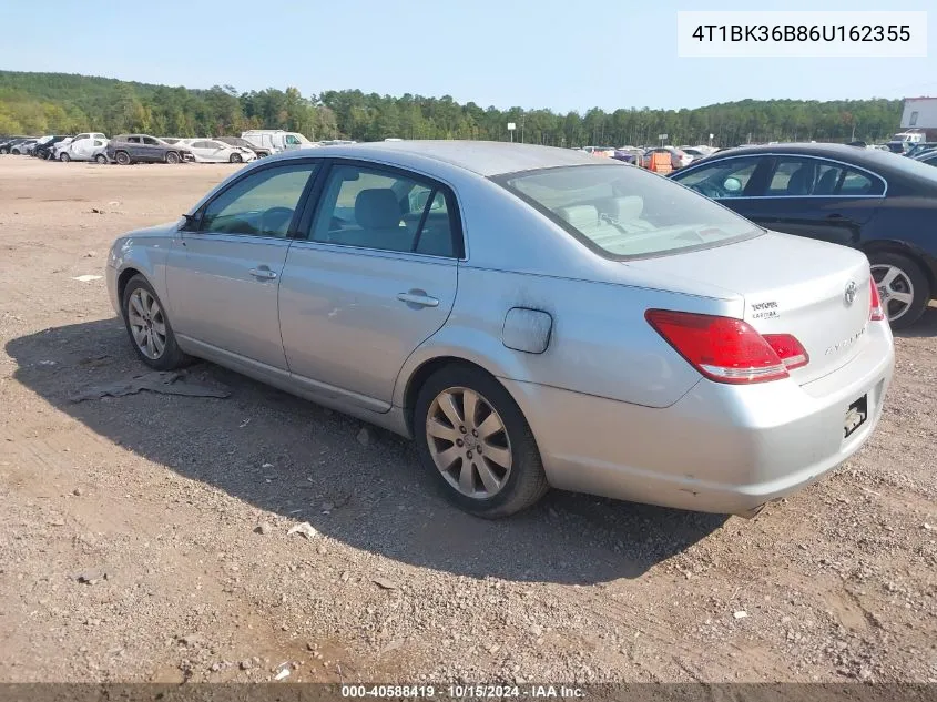 2006 Toyota Avalon Xl/Xls/Touring/Limited VIN: 4T1BK36B86U162355 Lot: 40588419