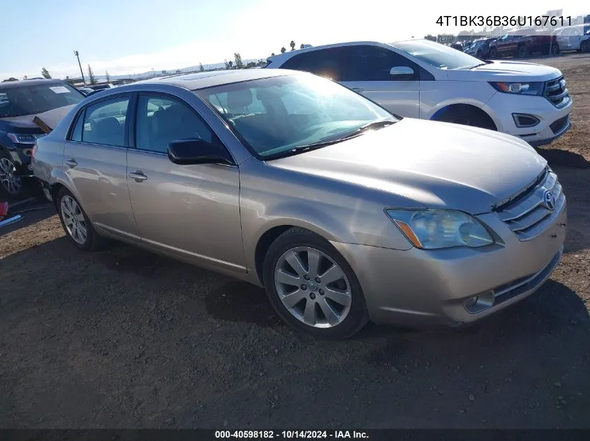 2006 Toyota Avalon Xls VIN: 4T1BK36B36U167611 Lot: 40598182