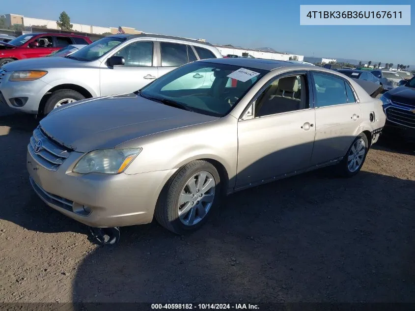 2006 Toyota Avalon Xls VIN: 4T1BK36B36U167611 Lot: 40598182