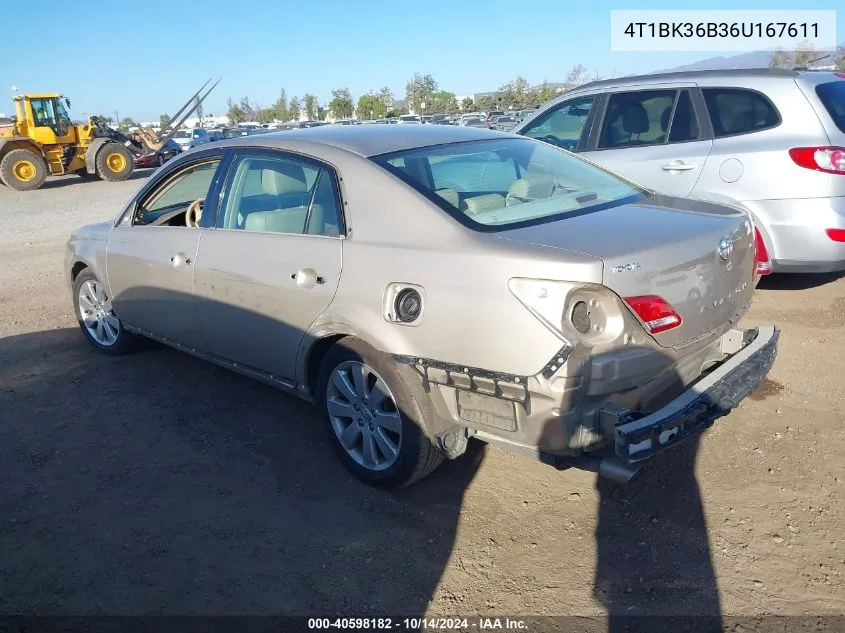 2006 Toyota Avalon Xls VIN: 4T1BK36B36U167611 Lot: 40598182