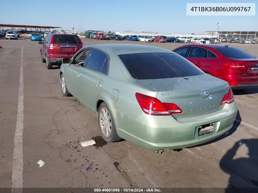 2006 Toyota Avalon Limited VIN: 4T1BK36B06U099767 Lot: 40601895