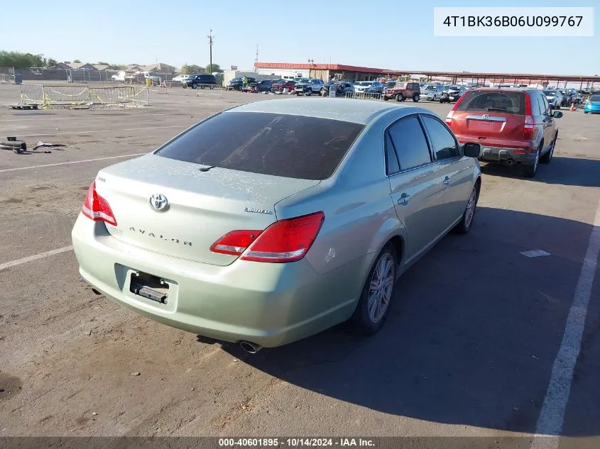 2006 Toyota Avalon Limited VIN: 4T1BK36B06U099767 Lot: 40601895