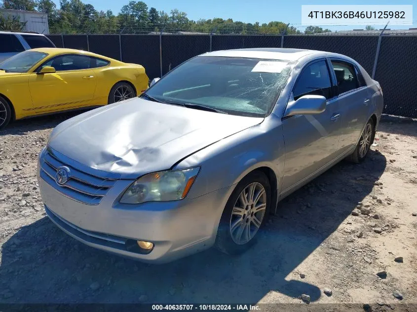 2006 Toyota Avalon Limited VIN: 4T1BK36B46U125982 Lot: 40635707