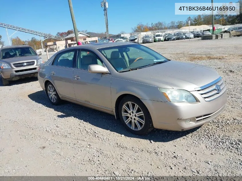 2006 Toyota Avalon Limited VIN: 4T1BK36B46U165950 Lot: 40660481