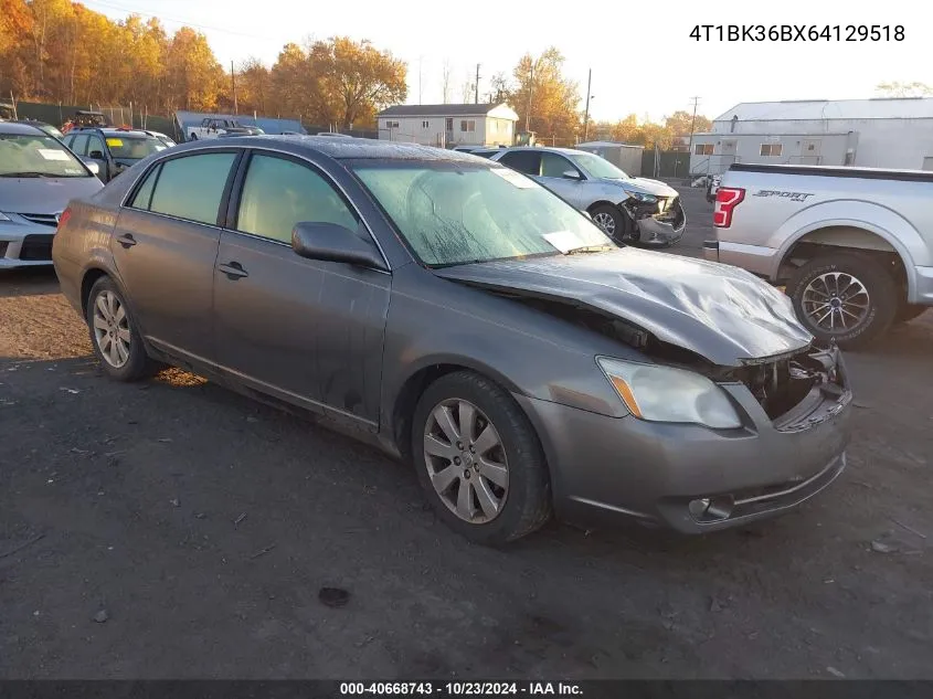 2006 Toyota Avalon Limited/Touring/Xl/Xls VIN: 4T1BK36BX64129518 Lot: 40668743