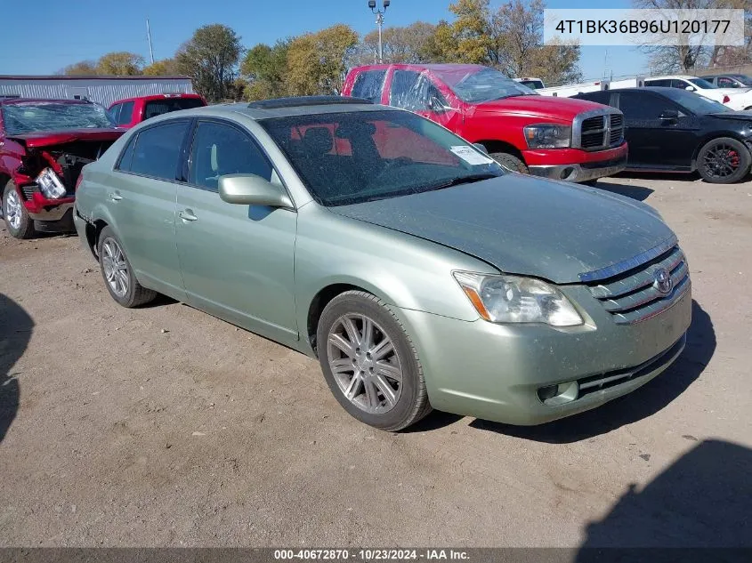 2006 Toyota Avalon Limited VIN: 4T1BK36B96U120177 Lot: 40672870