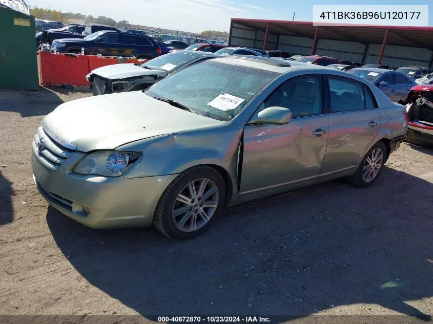 2006 Toyota Avalon Limited VIN: 4T1BK36B96U120177 Lot: 40672870