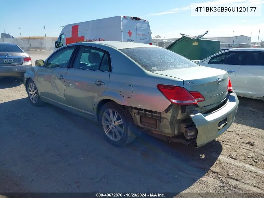 2006 Toyota Avalon Limited VIN: 4T1BK36B96U120177 Lot: 40672870