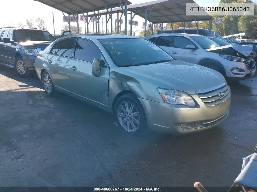 2006 Toyota Avalon Xl/Xls/Touring/Limited VIN: 4T1BK36B86U065043 Lot: 40680767