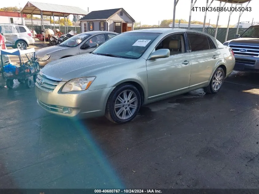 2006 Toyota Avalon Xl/Xls/Touring/Limited VIN: 4T1BK36B86U065043 Lot: 40680767