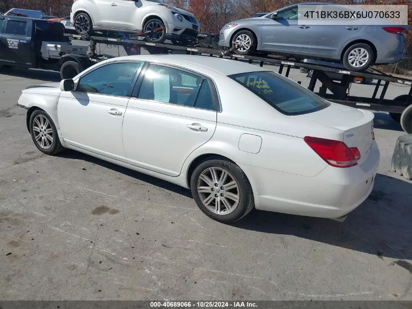 2006 Toyota Avalon Limited VIN: 4T1BK36BX6U070633 Lot: 40689066