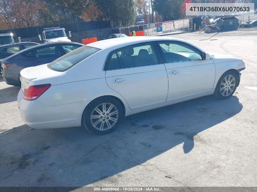 2006 Toyota Avalon Limited VIN: 4T1BK36BX6U070633 Lot: 40689066