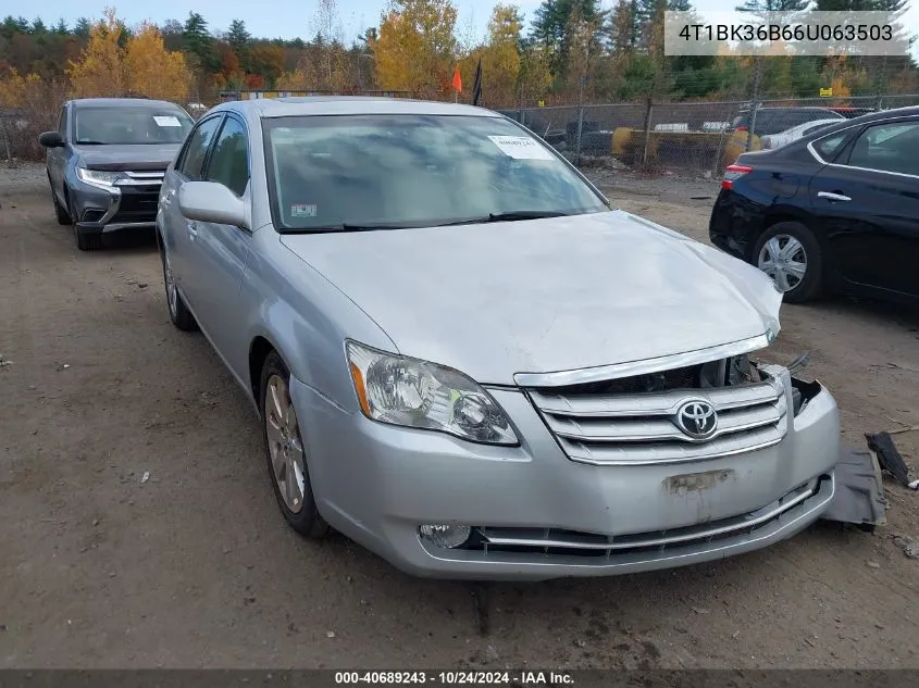 2006 Toyota Avalon Xls VIN: 4T1BK36B66U063503 Lot: 40689243