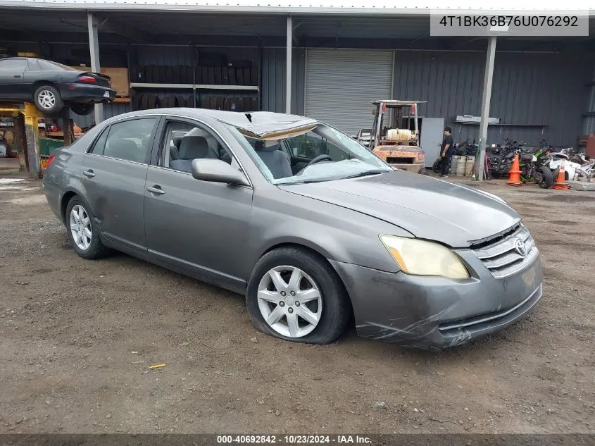 2006 Toyota Avalon Xl VIN: 4T1BK36B76U076292 Lot: 40692842