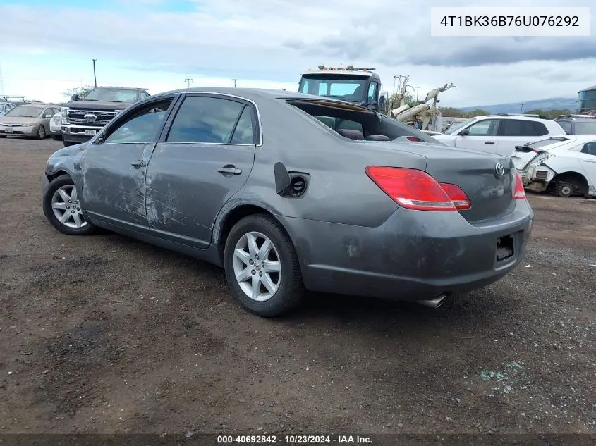 2006 Toyota Avalon Xl VIN: 4T1BK36B76U076292 Lot: 40692842