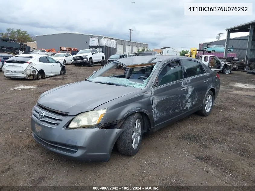 2006 Toyota Avalon Xl VIN: 4T1BK36B76U076292 Lot: 40692842