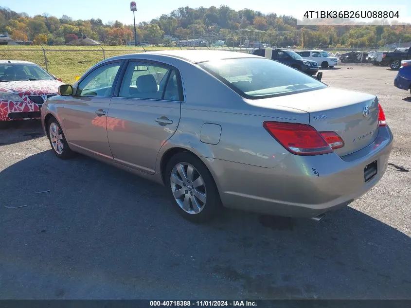 2006 Toyota Avalon Xls VIN: 4T1BK36B26U088804 Lot: 40718388