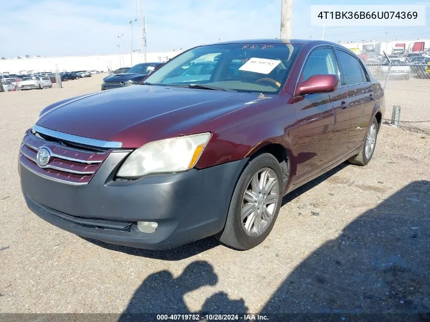 2006 Toyota Avalon Limited VIN: 4T1BK36B66U074369 Lot: 40719752