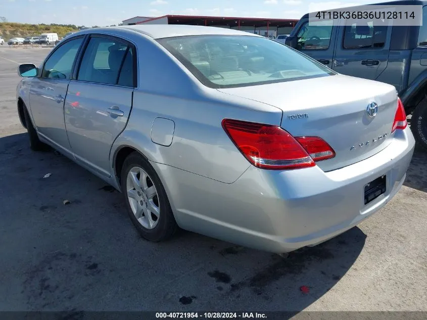 2006 Toyota Avalon Xl VIN: 4T1BK36B36U128114 Lot: 40721954