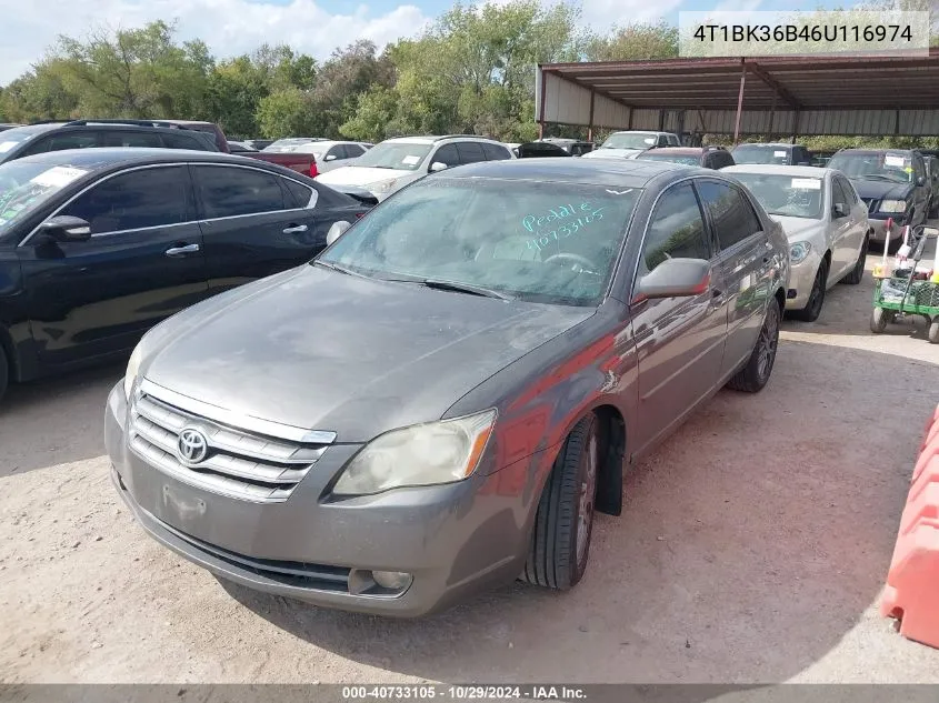 2006 Toyota Avalon Xls VIN: 4T1BK36B46U116974 Lot: 40733105