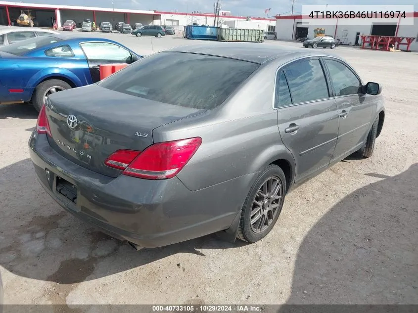 2006 Toyota Avalon Xls VIN: 4T1BK36B46U116974 Lot: 40733105