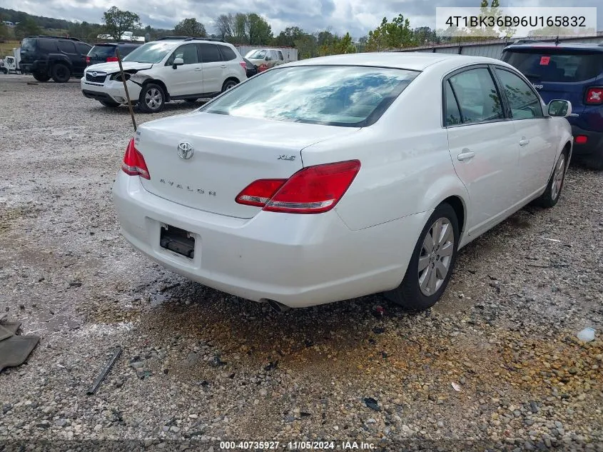 2006 Toyota Avalon Xls VIN: 4T1BK36B96U165832 Lot: 40735927