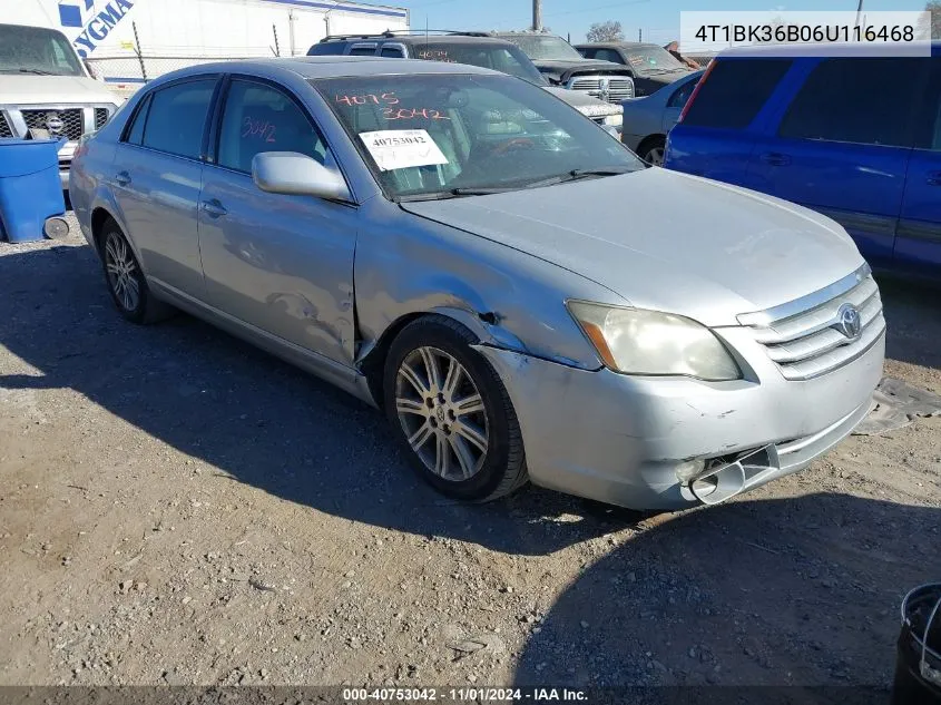 2006 Toyota Avalon Limited VIN: 4T1BK36B06U116468 Lot: 40753042