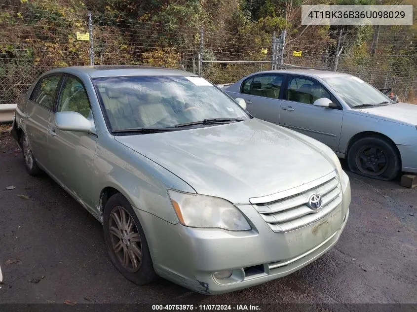 2006 Toyota Avalon Limited VIN: 4T1BK36B36U098029 Lot: 40753975