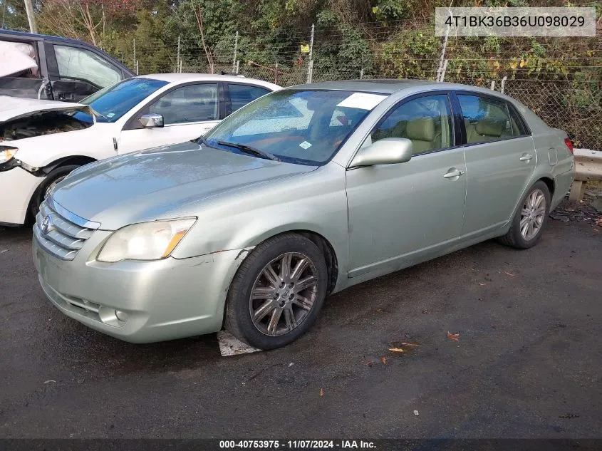 2006 Toyota Avalon Limited VIN: 4T1BK36B36U098029 Lot: 40753975