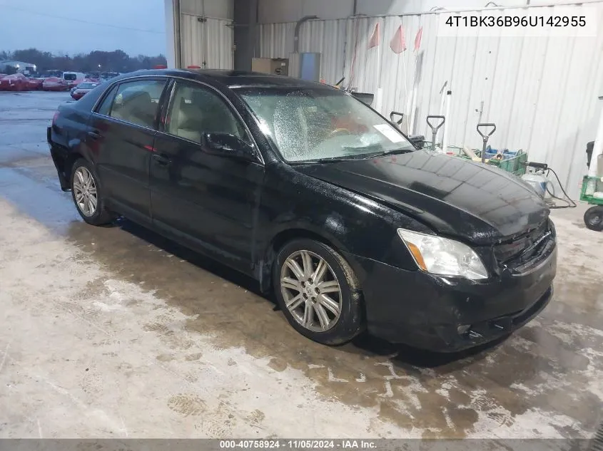 2006 Toyota Avalon Limited VIN: 4T1BK36B96U142955 Lot: 40758924