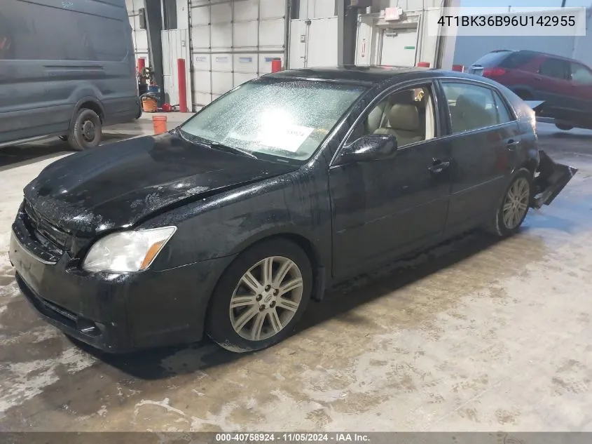 2006 Toyota Avalon Limited VIN: 4T1BK36B96U142955 Lot: 40758924