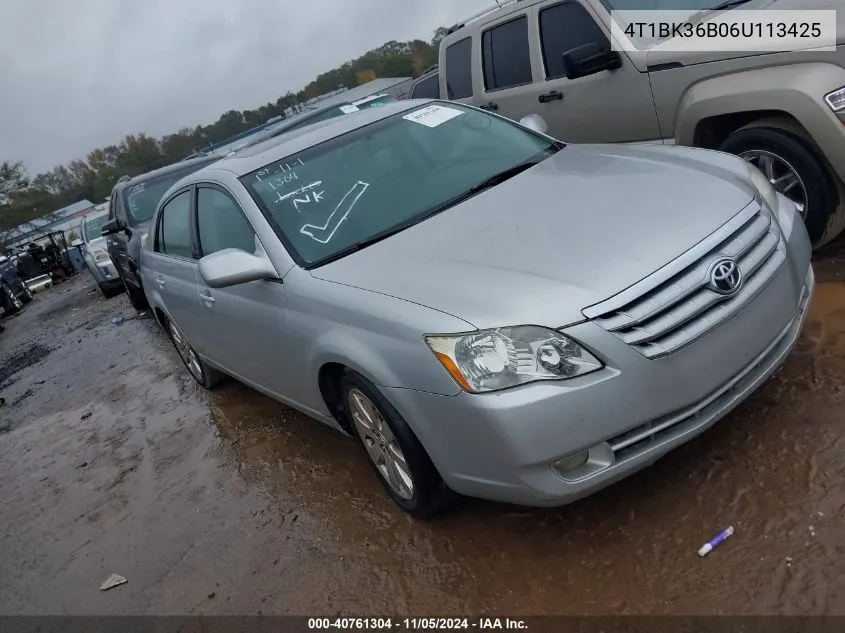 2006 Toyota Avalon Xls VIN: 4T1BK36B06U113425 Lot: 40761304