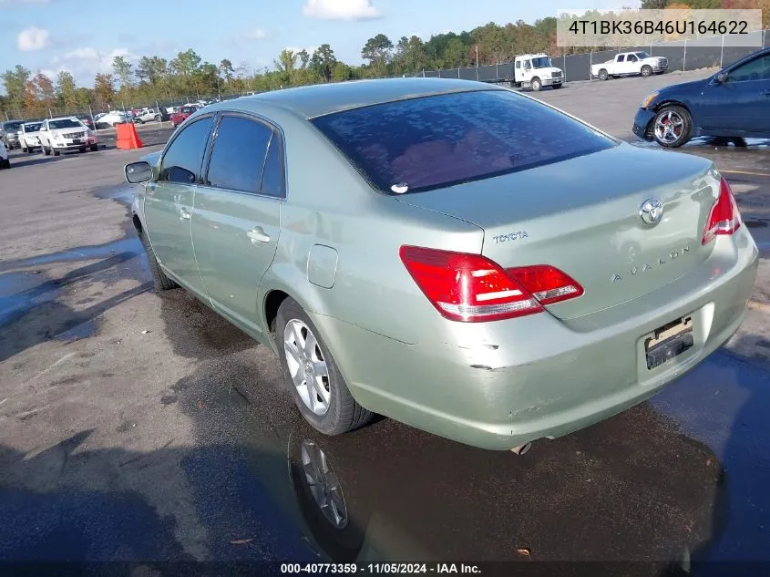 2006 Toyota Avalon Xl VIN: 4T1BK36B46U164622 Lot: 40773359