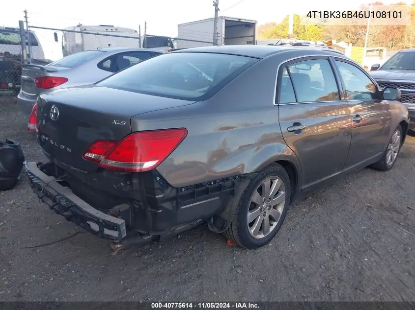 2006 Toyota Avalon Xls VIN: 4T1BK36B46U108101 Lot: 40775614