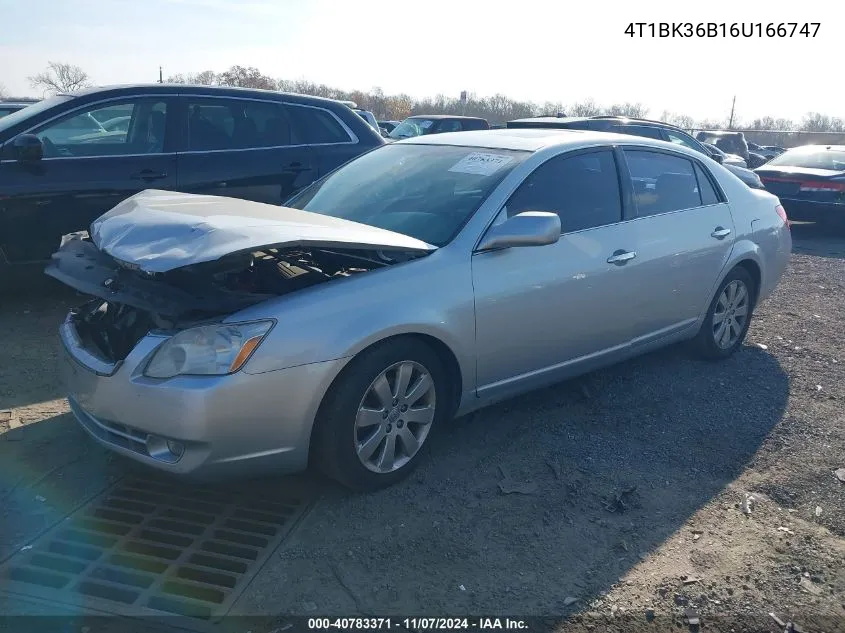 2006 Toyota Avalon Xls VIN: 4T1BK36B16U166747 Lot: 40783371