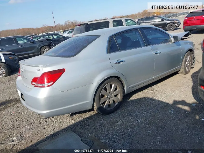 2006 Toyota Avalon Xls VIN: 4T1BK36B16U166747 Lot: 40783371