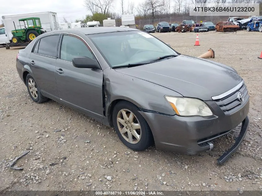 2006 Toyota Avalon Xl VIN: 4T1BK36B46U123200 Lot: 40788710