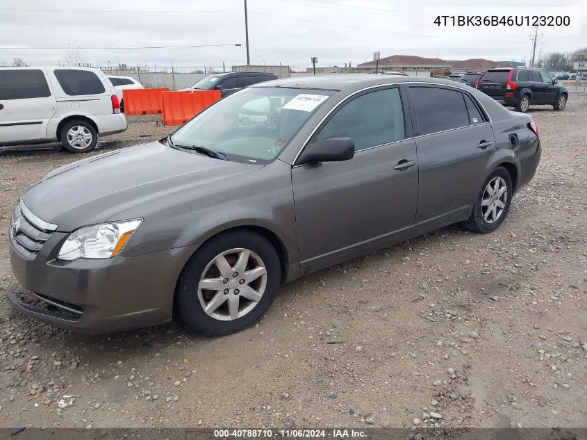 2006 Toyota Avalon Xl VIN: 4T1BK36B46U123200 Lot: 40788710