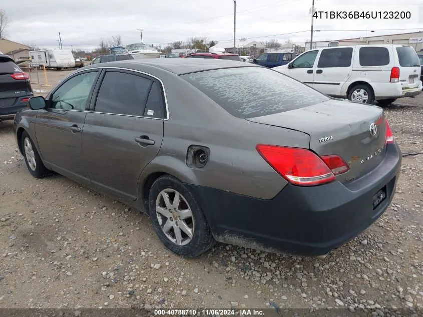 2006 Toyota Avalon Xl VIN: 4T1BK36B46U123200 Lot: 40788710