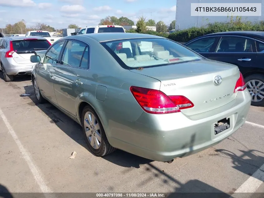 2006 Toyota Avalon Xls VIN: 4T1BK36B66U105443 Lot: 40797098