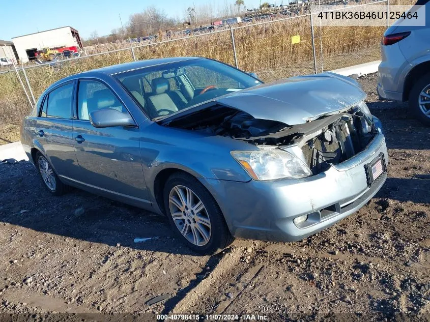 2006 Toyota Avalon Limited VIN: 4T1BK36B46U125464 Lot: 40798415