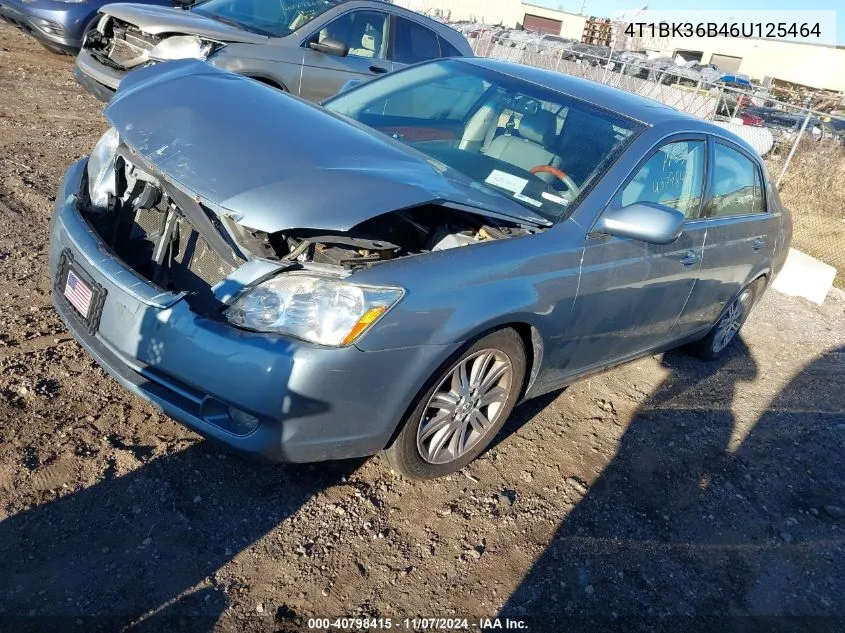 2006 Toyota Avalon Limited VIN: 4T1BK36B46U125464 Lot: 40798415