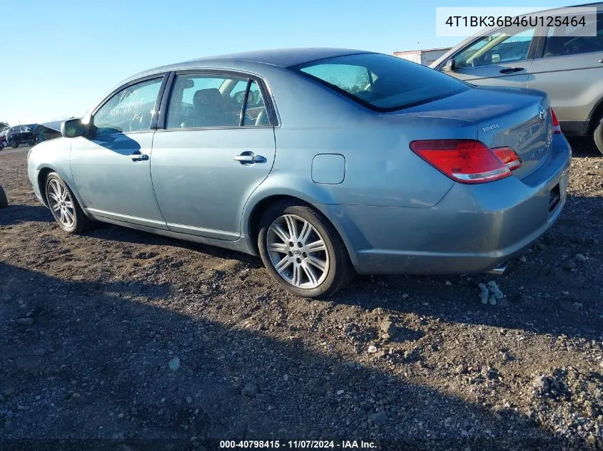 2006 Toyota Avalon Limited VIN: 4T1BK36B46U125464 Lot: 40798415