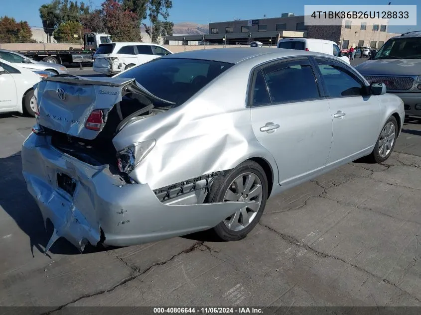 2006 Toyota Avalon Touring VIN: 4T1BK36B26U128833 Lot: 40806644