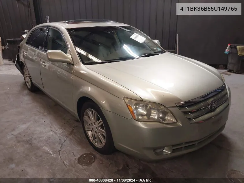 2006 Toyota Avalon Limited VIN: 4T1BK36B66U149765 Lot: 40808428