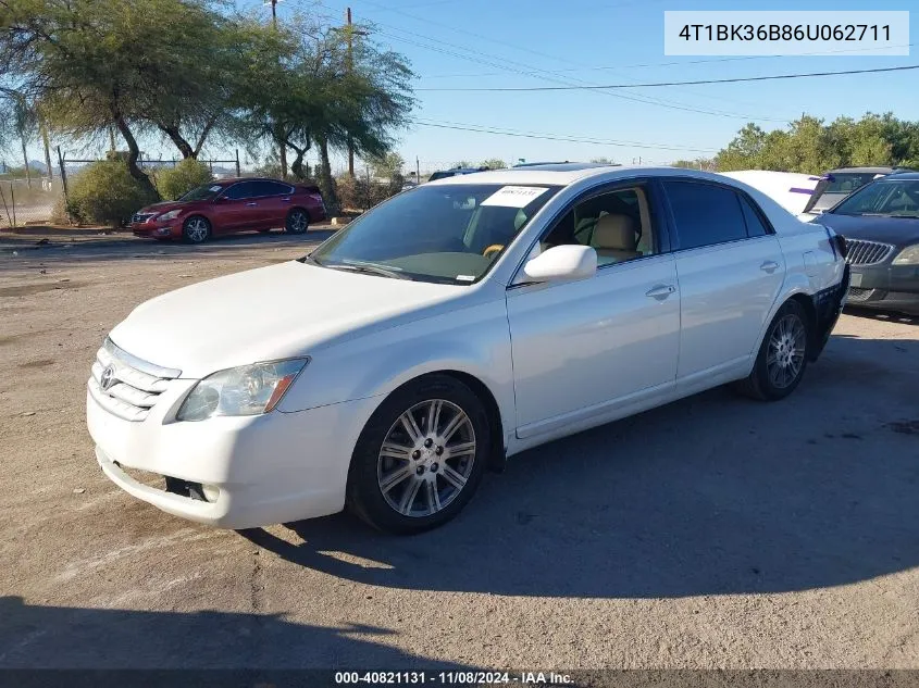 2006 Toyota Avalon Limited VIN: 4T1BK36B86U062711 Lot: 40821131