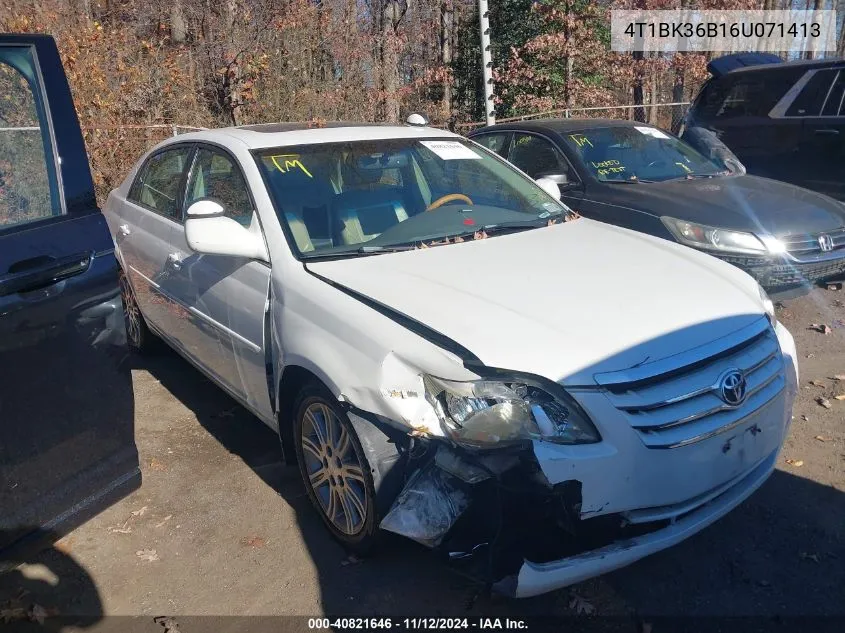 4T1BK36B16U071413 2006 Toyota Avalon Limited