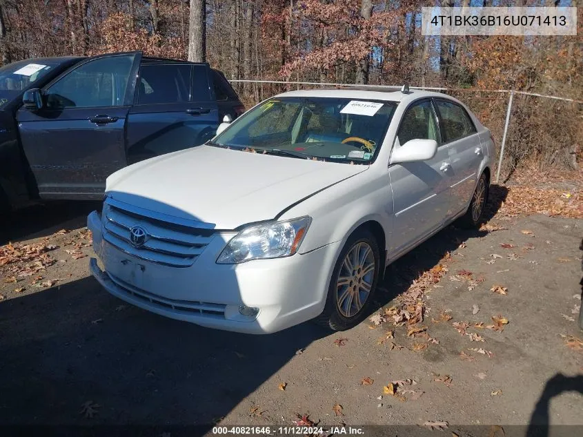 4T1BK36B16U071413 2006 Toyota Avalon Limited