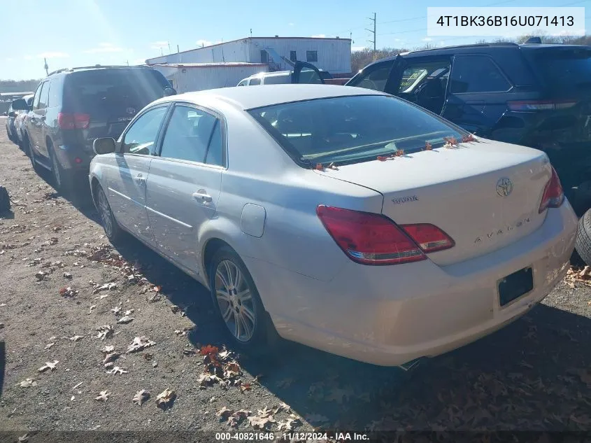 4T1BK36B16U071413 2006 Toyota Avalon Limited