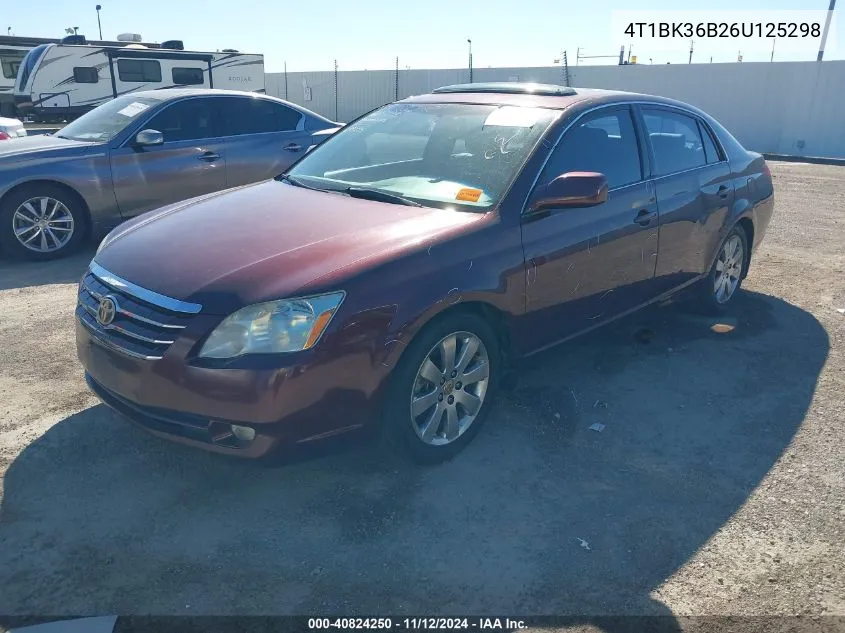 4T1BK36B26U125298 2006 Toyota Avalon Xls